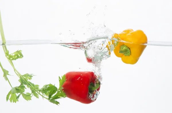 Vegetable in water — Stockfoto