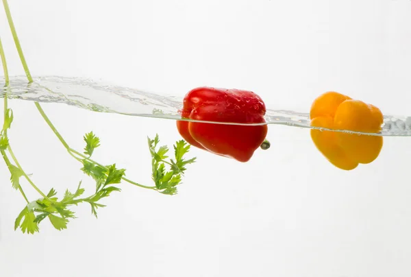 Vegetable in water — Stockfoto