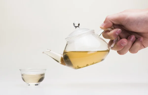 A pot of tea on white background — Stock Photo, Image