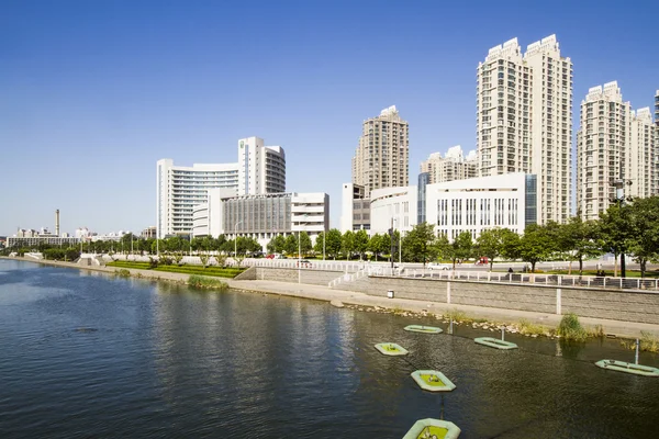 Modern gebouw in tianjin stad van china — Stockfoto