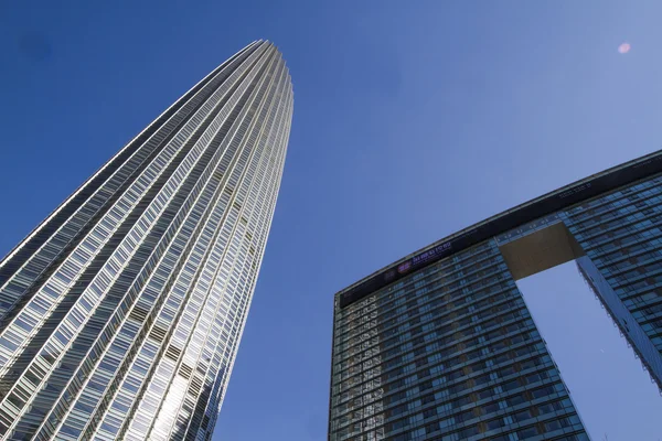 Wereldstad financiële centrum tianjin, china — Stockfoto