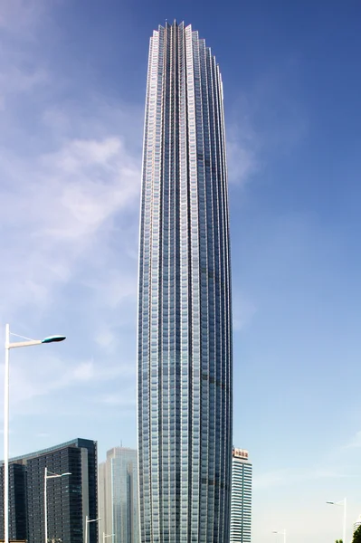 Wereldstad financiële centrum tianjin, china — Stockfoto