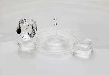 su damlaları suya düştü