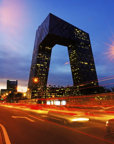 CCTV headquarter at night,Beijing,China — Stock Photo, Image