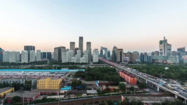 CCTV Merkez ve jianwai cbd, gece, beijing, Çin