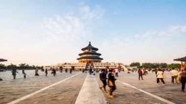 günü alacakaranlıkta için ziyaretçi tapınağın cennet, beijing, Çin