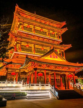 Taierzhuang City, Shandong ilindeki Festival Gecesi Sahnesi