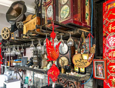 Pekin 'de bir antikacı.