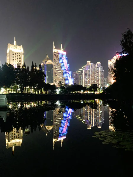 Krajobraz Miasta Shenzhen Guangdong — Zdjęcie stockowe