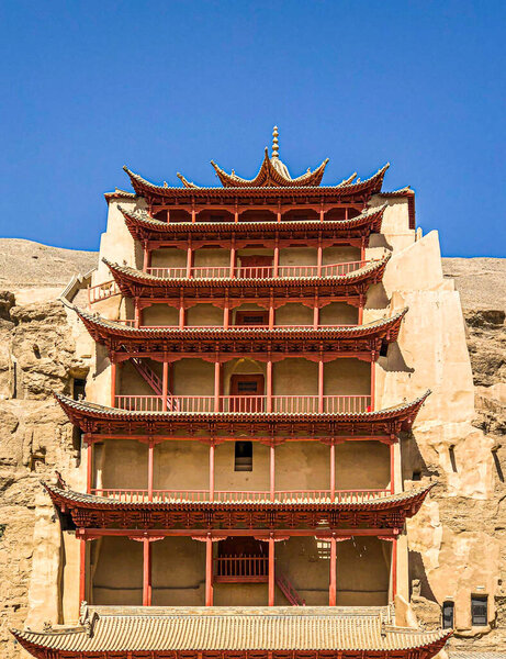 The ruins of the ancient city of Yangguan in Dunhuang