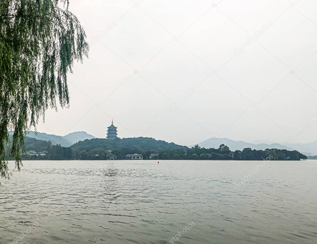 The natural scenery of West Lake in Hangzhou City