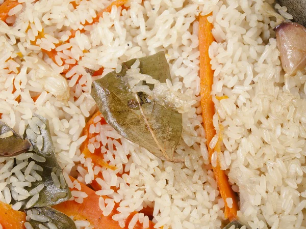 Pilaf with carrot and rice — Stock Photo, Image