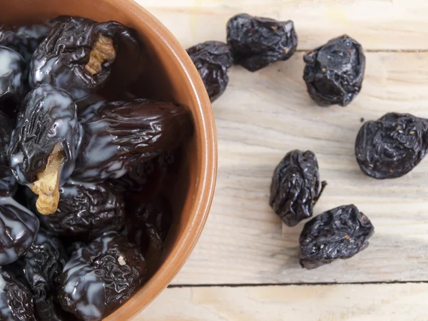 The stuffed prunes on a plate — Stock Photo, Image
