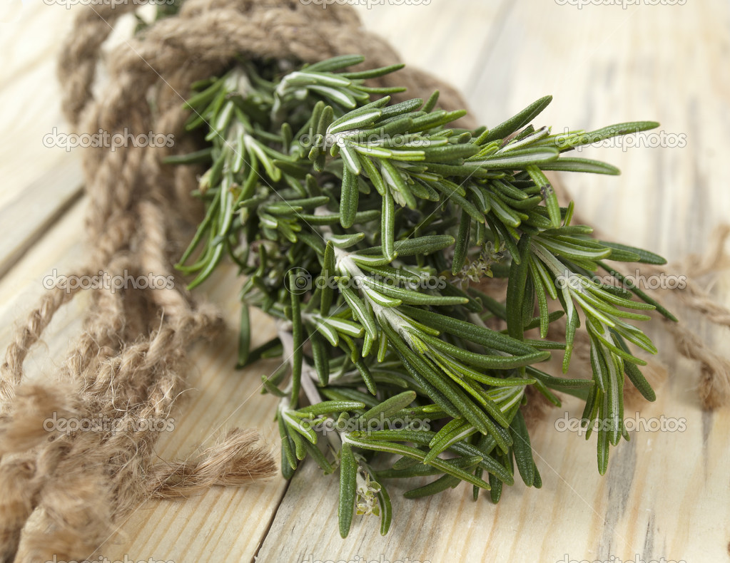 Rosemary bunch on a table Stock Photo by ©andron19821982 20161841