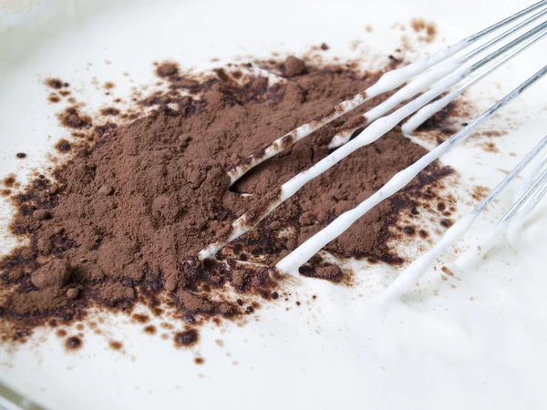 Mixing of cacao — Zdjęcie stockowe