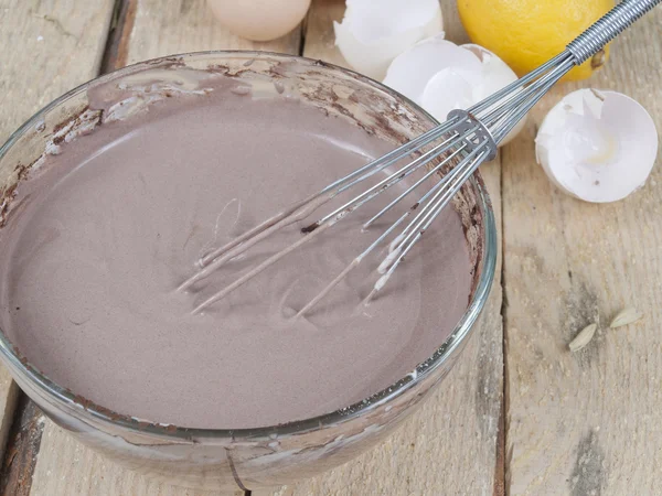 Dough of chocolate color — Stock Photo, Image