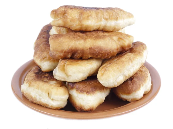 Plate of fried pies — Stock Photo, Image