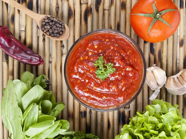 Saus op een keuken — Stockfoto