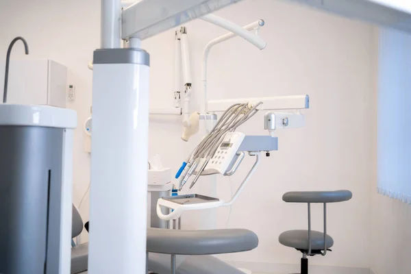 Studio Del Dentista Con Posto Lavoro Medico Strumenti Senza Persone — Foto Stock