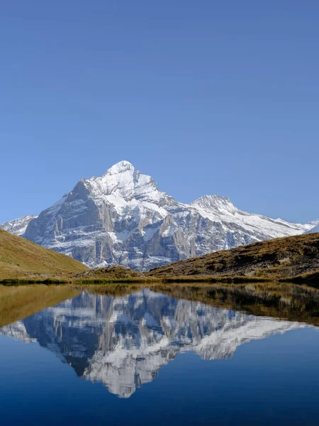 Grindelwald Switzerland High Mountains Reflection Surface Lake Mountain Valley Lake — Stok fotoğraf