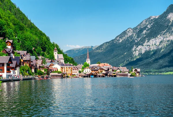 View of Hallstatt. Village in Austria Royalty Free Stock Images