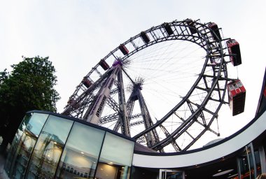 Viyana dev dönme dolap, en popüler turistik, au