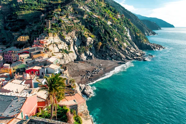 View of Vernazza seaside — Stock Photo, Image