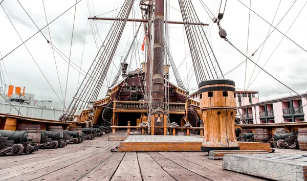 Detail des Galeonneptune-Schiffes — Stockfoto