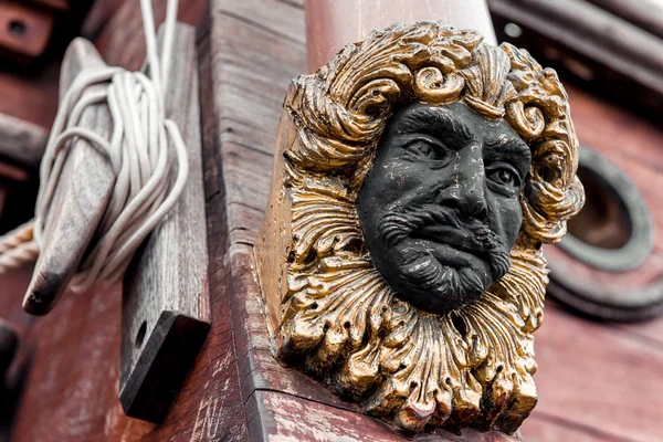 Detail des Galeonneptune-Schiffes — Stockfoto