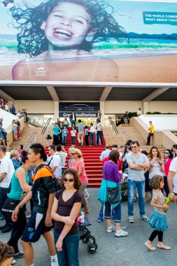 Cannes, Fransa - Mayıs 01: 66 yılında açılış kadar iki hafta
