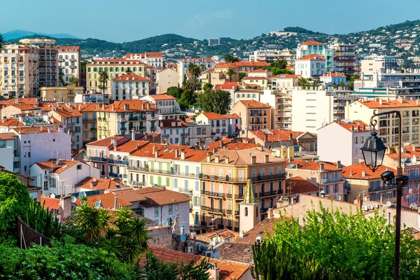 Panoramisch luchtfoto van cannes stad, Frankrijk — Stockfoto