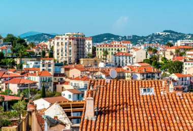 Fransa cannes kentinin panoramik görünüm