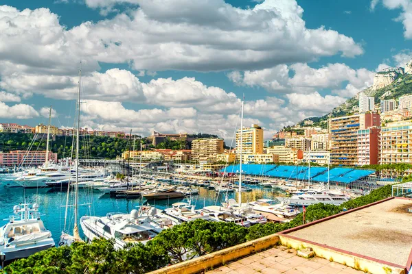 Удивительный панорамный вид на Монако — стоковое фото