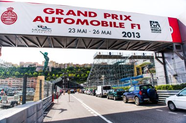 Monaco - Mayıs 02: Üç hafta kadar Grand Prix otomobil F1 açma
