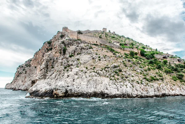 Roccia e Mar Mediterraneo in Turchia — Foto Stock