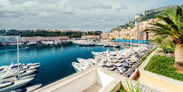 Pohled na přístav Monako — Stock fotografie