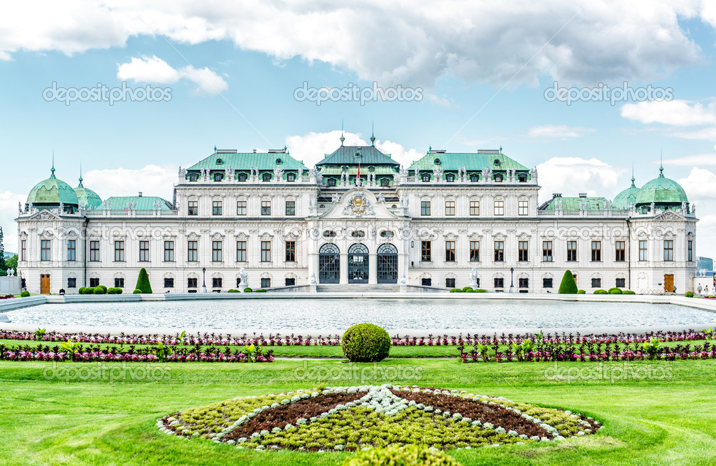 Day view of the Upper Belvedere in Vienna, Austria