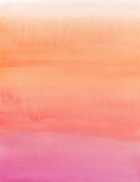 Pintura aquarela. Bege, laranja, rosa, gradiente — Fotografia de Stock