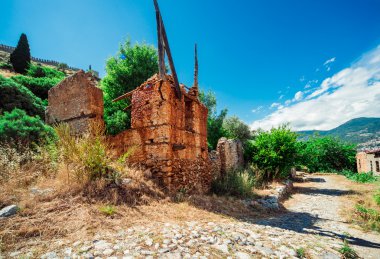 Kızıl kule (Kızıl Kule) görünümü. Alanya, Türkiye