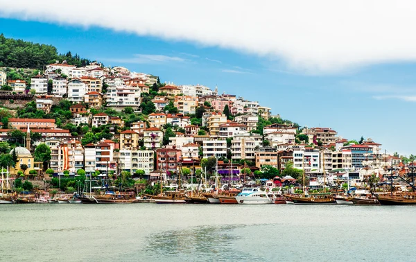 Vy över alanya stad. Turkiet — Stockfoto