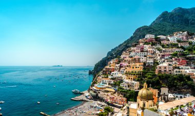 şaşırtıcı amalfi coast. Positano, İtalya