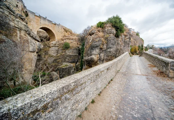 Vista del Puente de Ronda y cañón — Foto de Stock