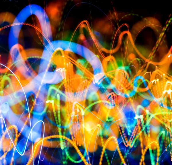 Fondo de luces borrosas multicolor abstracto — Foto de Stock