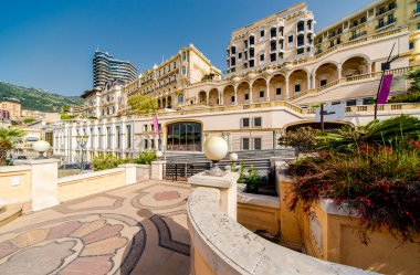 Monaco boş sokak görünümü