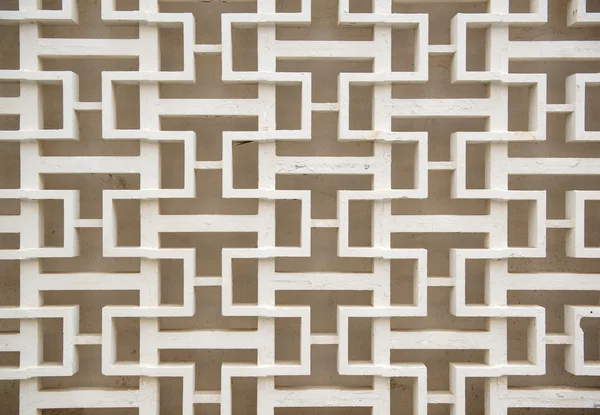Decoratieve betonnen hek patroon — Stockfoto