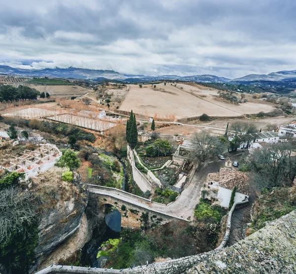 Vedere din Ronda și mediul rural înconjurător — Fotografie, imagine de stoc