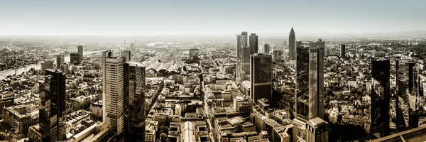 Panoramatický výhled na město frankfurt am main, Německo — Stock fotografie