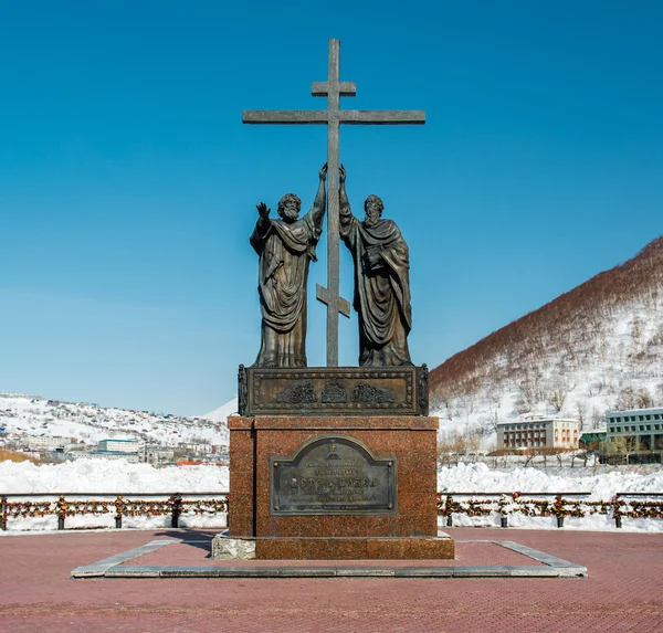 Het monument van de heilige apostelen Petrus en Paulus — Stockfoto
