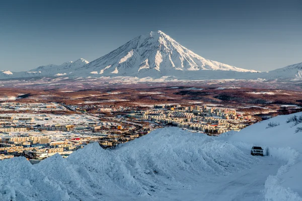 Petropavlovsk-Kamchatsky cityscape — Stock Photo, Image