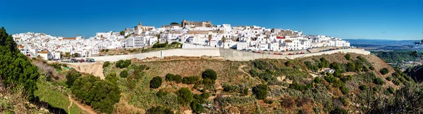 ( 영어 ) Panorama of Vejer de la Frontera. 스페인의 코스타데라 루스 — 스톡 사진